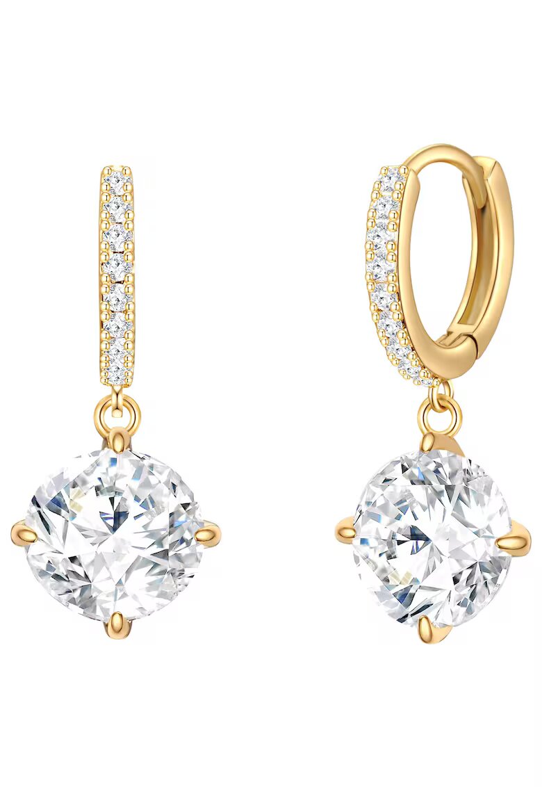 Lulu  Jane Обеци с покритие от 14K злато и циркони
