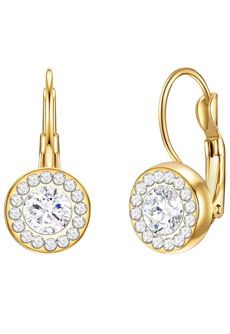 Lulu  Jane Обеци с покритие от 14K злато с кристали