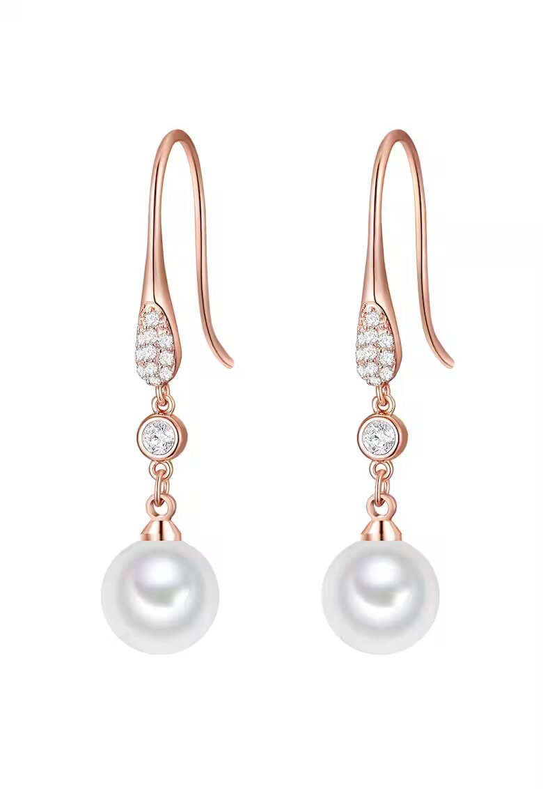 Lulu  Jane Обеци с покритие от 14K злато с перли