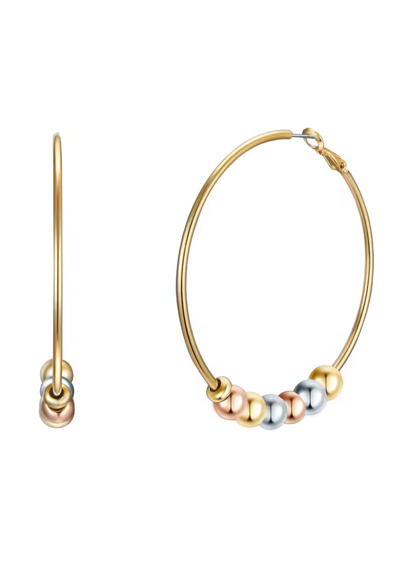 Lulu  Jane Обеци тип халки с покритие от 14K злато