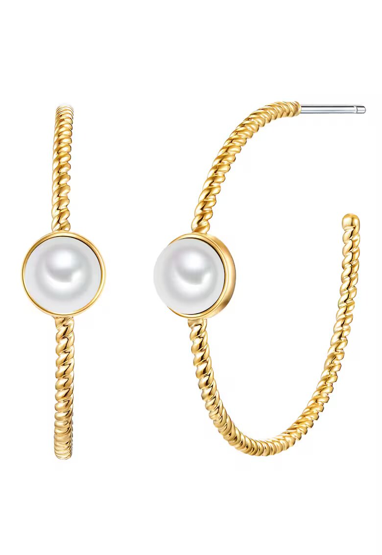 Lulu  Jane Обеци тип халки с покритие от 14K злато