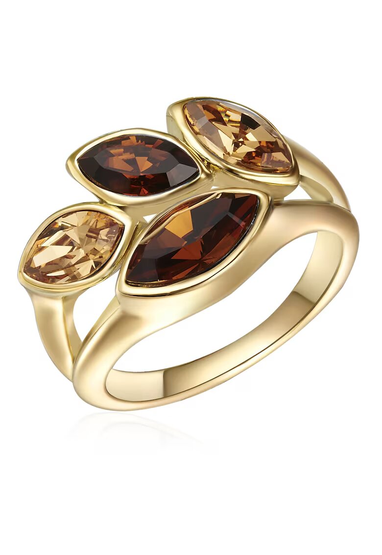 Lulu  Jane Пръстен с покритие от 14K злато с кристали