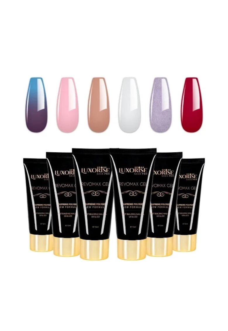 Luxorise Комплект 6 Polygel REVOMAX Brilliance Nails 05