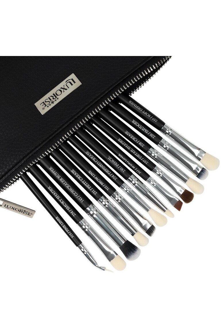 Luxorise Комплект от 12 четки за грим Brilliance Silver