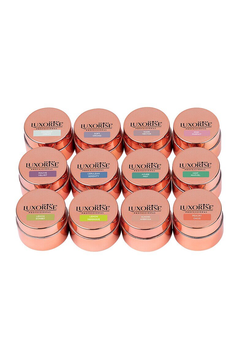 Luxorise Комплект от 12 цветни UV гела Pastel Paradise