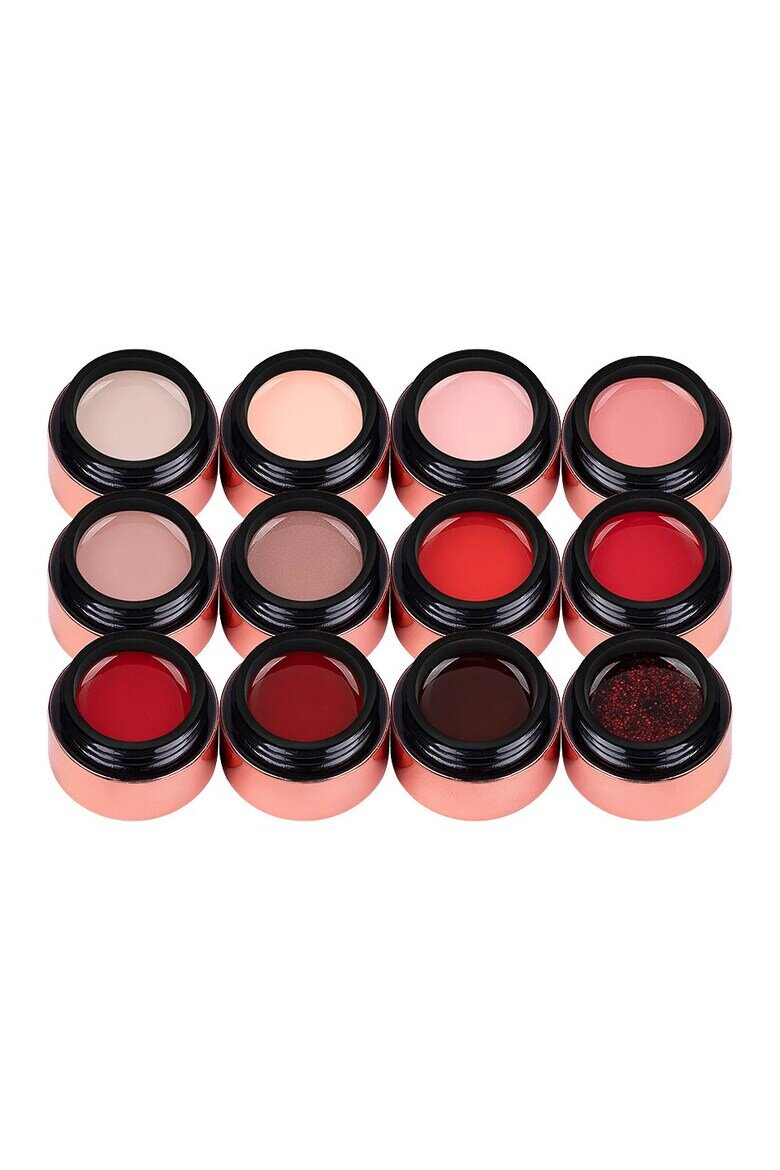 Luxorise Комплект от 12 цветни UV гелове Red-Hot Nudes