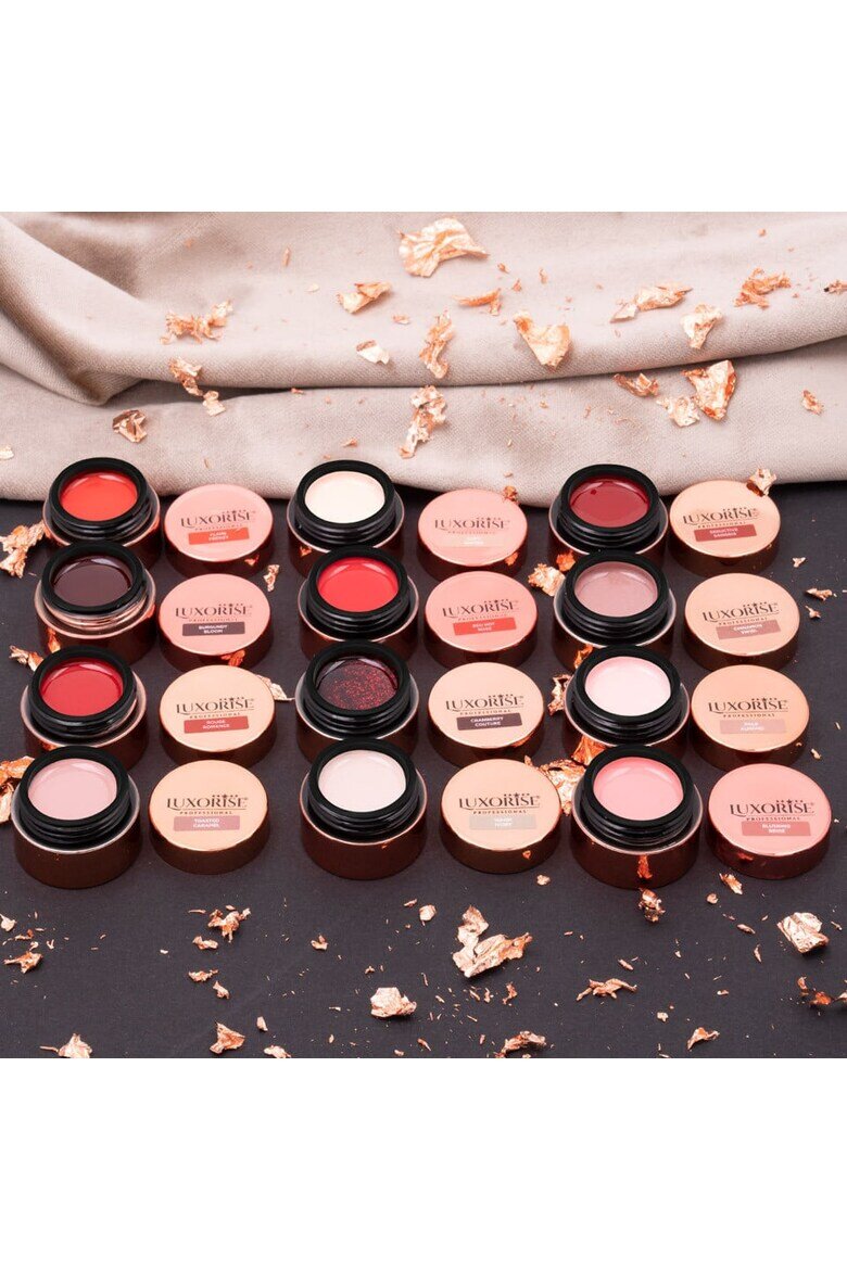 Luxorise Комплект от 12 цветни UV гелове Red-Hot Nudes