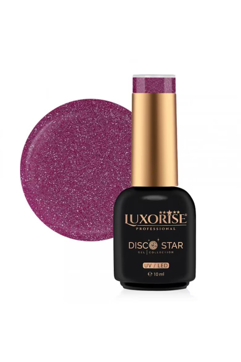 Luxorise Полуперманентен лак за нокти Disco Star - 10 мл Червено-виолетов