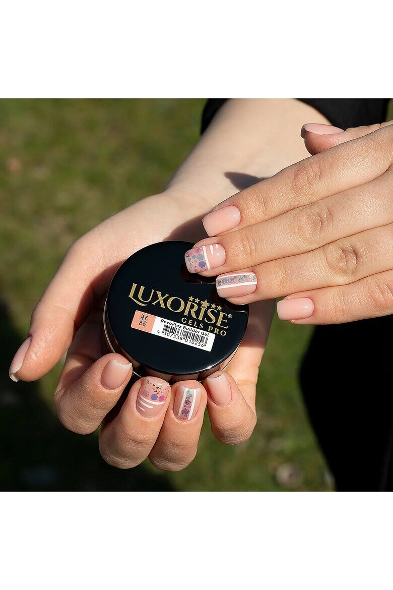 Luxorise RevoFlex UV гел за изграждане на нокти 50 мл покритие праскова