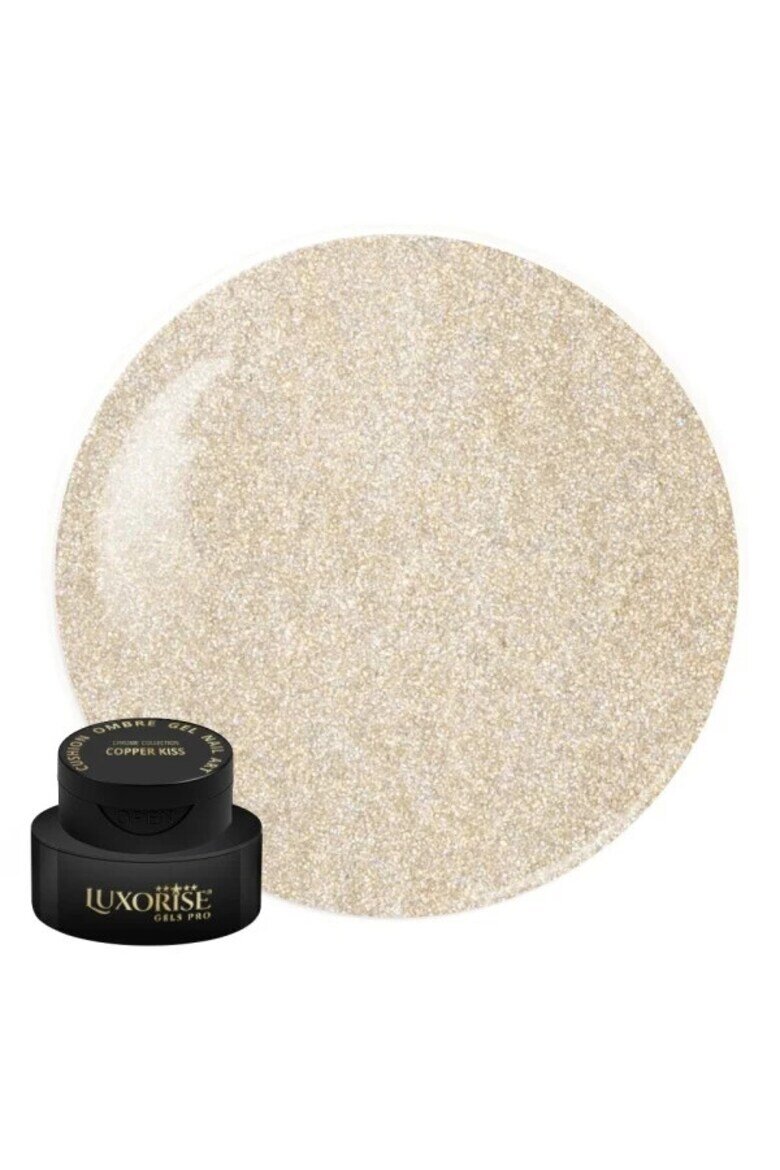 Luxorise UV гел за нокти Babyboomer Cushion Ombre Chrome - Copper Kiss 2 ml