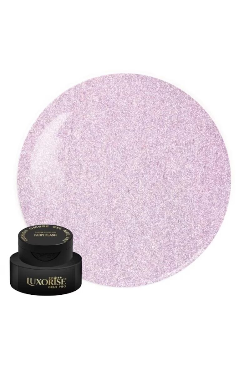 Luxorise UV гел за нокти Babyboomer Cushion Ombre Chrome - Fairy Flash 2мл