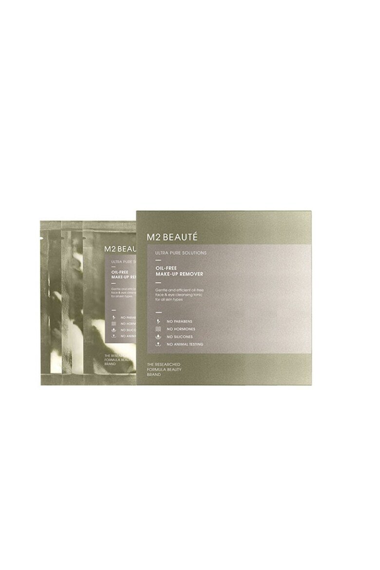 M2 Beauté Комплект мокри кърпички M2 Beaute Ultra Pure Solutions Oil-Free 7x2 ml