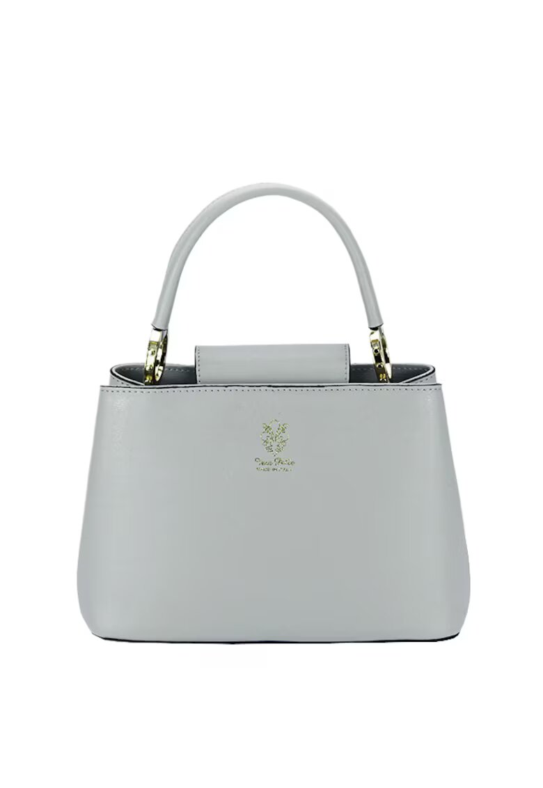SOFILINE Дамска чанта от естествена кожа 8950 119 Светлосив - - 18x25x12