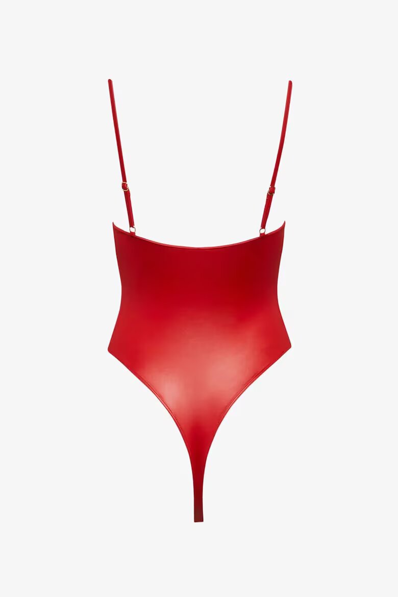 Maison Close One Piece Swimsuit With Thin Straps Червен