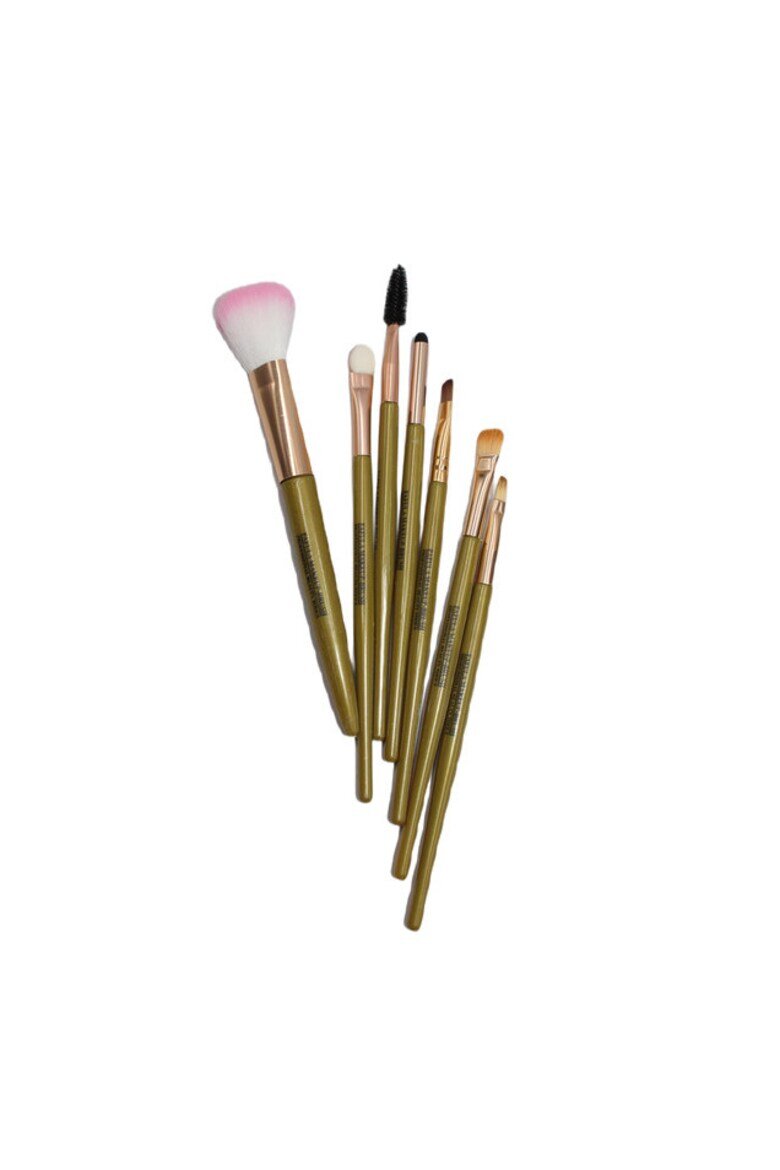 Makeup Комплект четки за грим Грим 7 четки Зелен