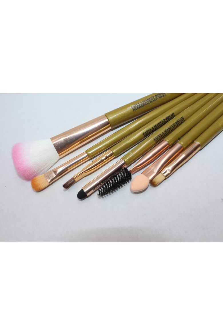 Makeup Комплект четки за грим Грим 7 четки Зелен