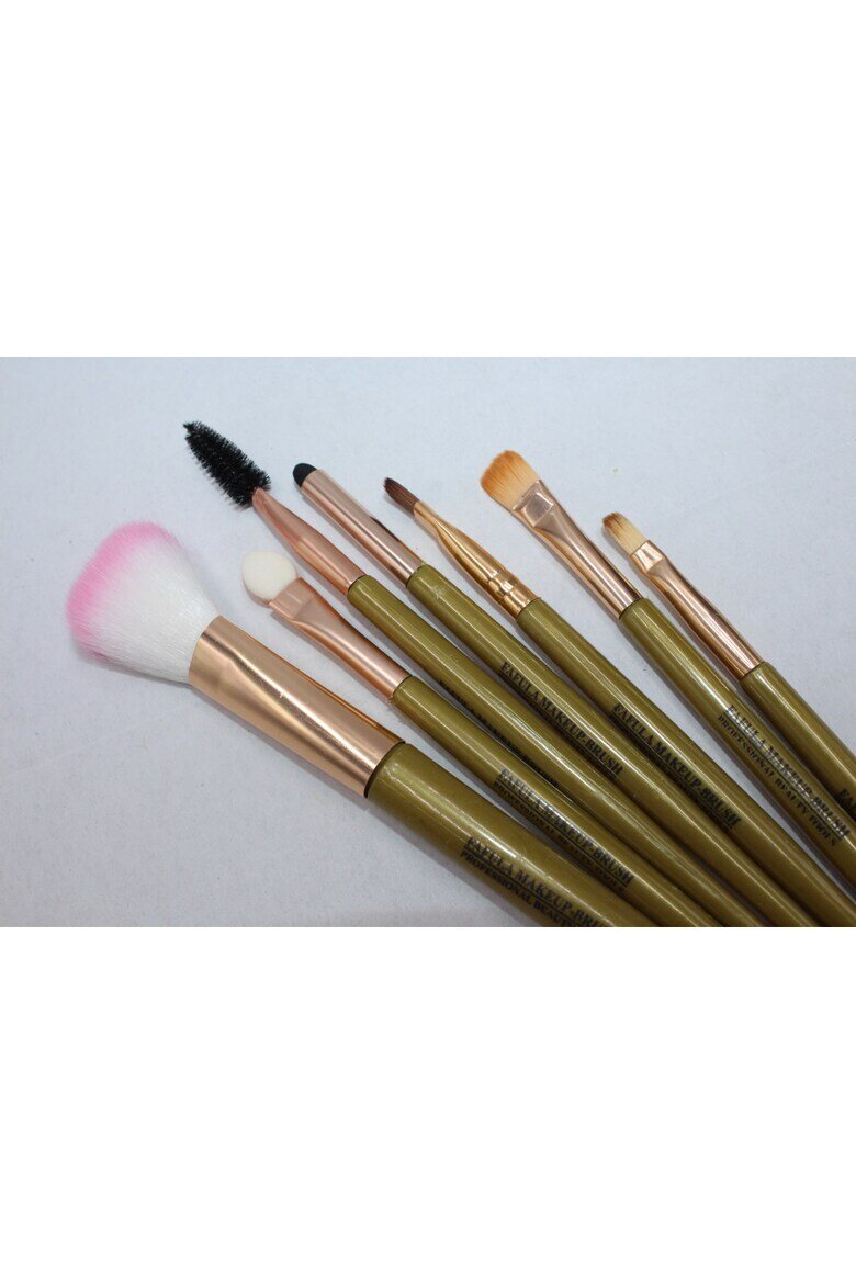 Makeup Комплект четки за грим Грим 7 четки Зелен