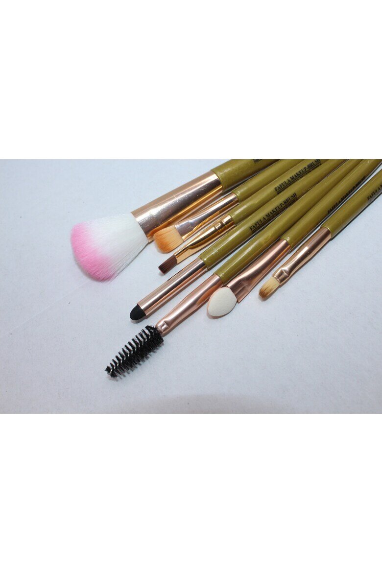Makeup Комплект четки за грим Грим 7 четки Зелен
