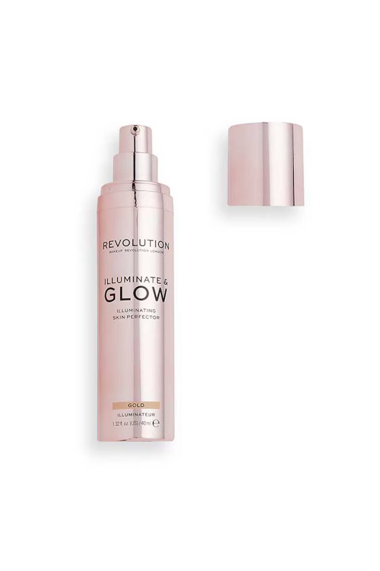 Makeup Revolution Течен осветител Glow & Illuminate 40 ml Gold