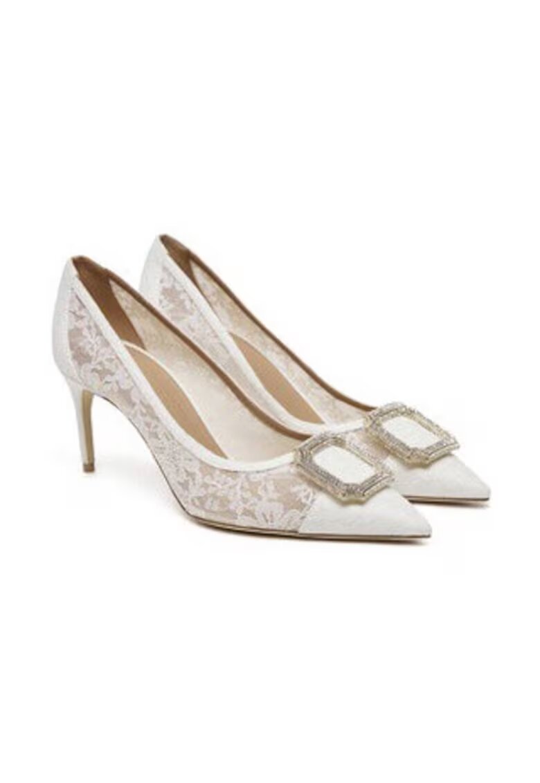 MALONE SOULIERS Дамски обувки Monroe 70-10 - естествена кожа - бели
