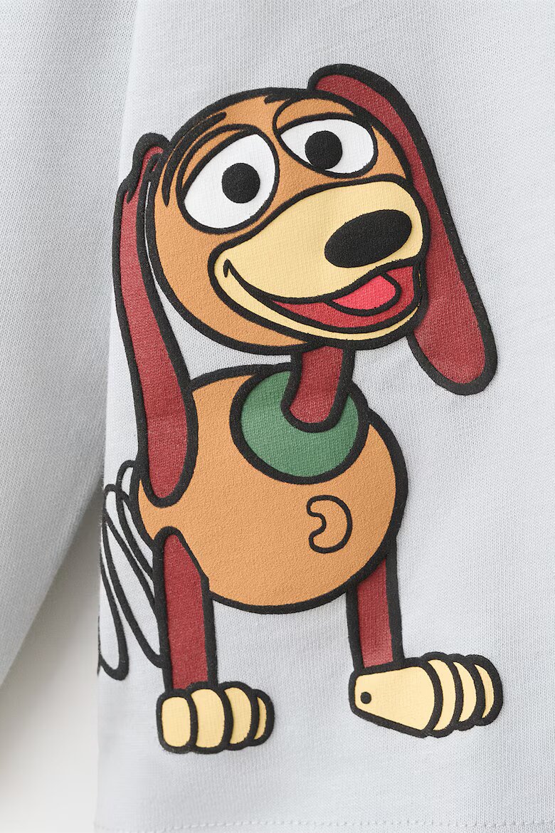 Mango Блуза с принт на Toy Story Коняк кафяв/Бледо синьо