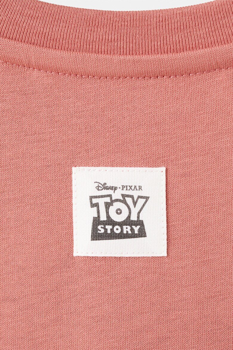 Mango Памучна блуза с принт на Toy Story Зелен/Корал