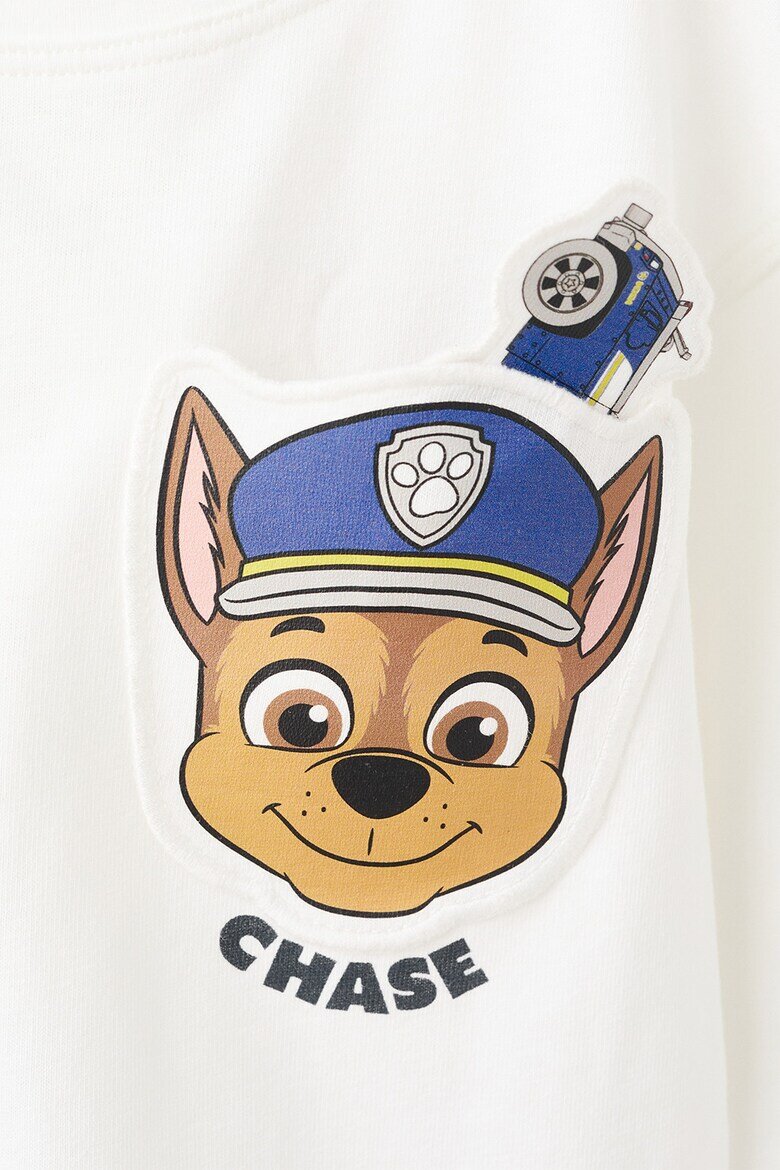 Mango Памучна блуза с шарка на Paw Patrol Бял/Карамел