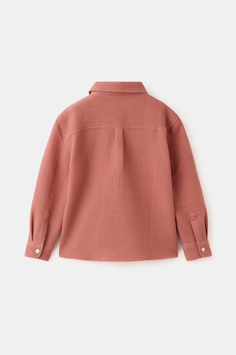 Mango Риза от пике Бледочервен