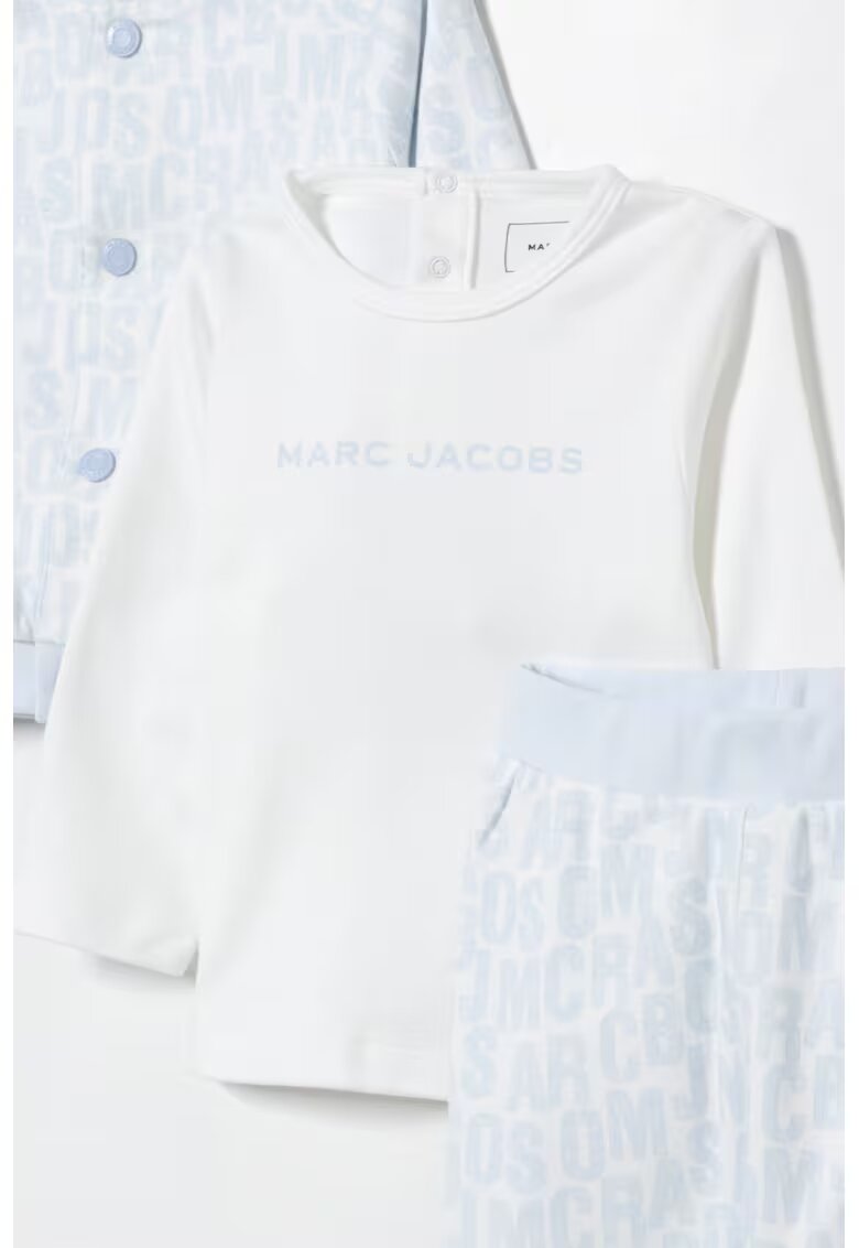 Marc Jacobs Блуза и панталон - 3 части - Бял/Пастелносин