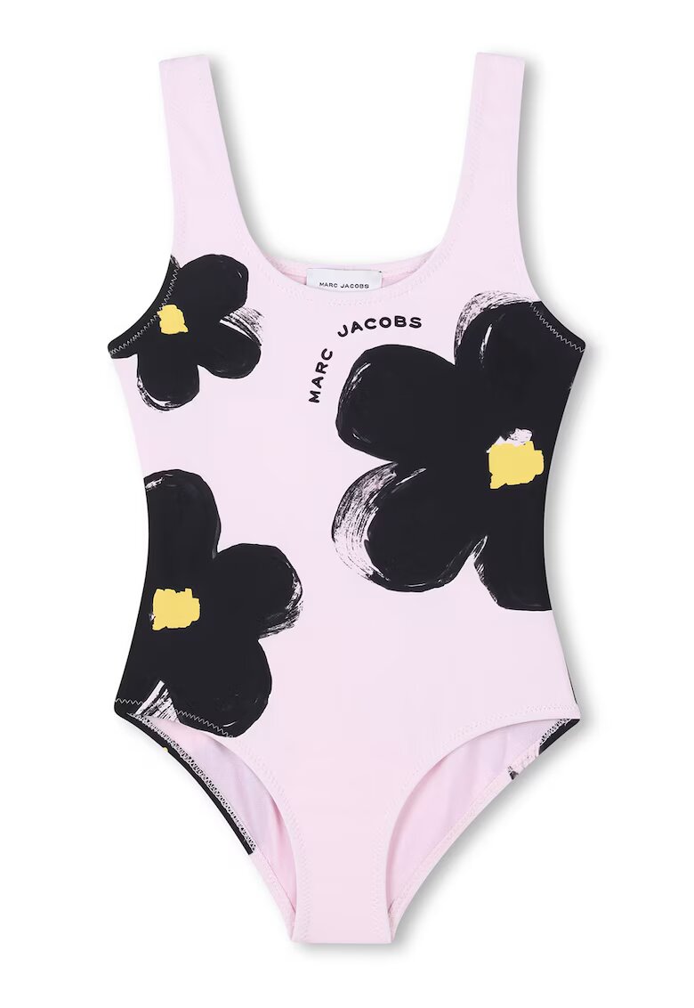 Marc Jacobs Флорален цял бански - Черен/Бледо розово