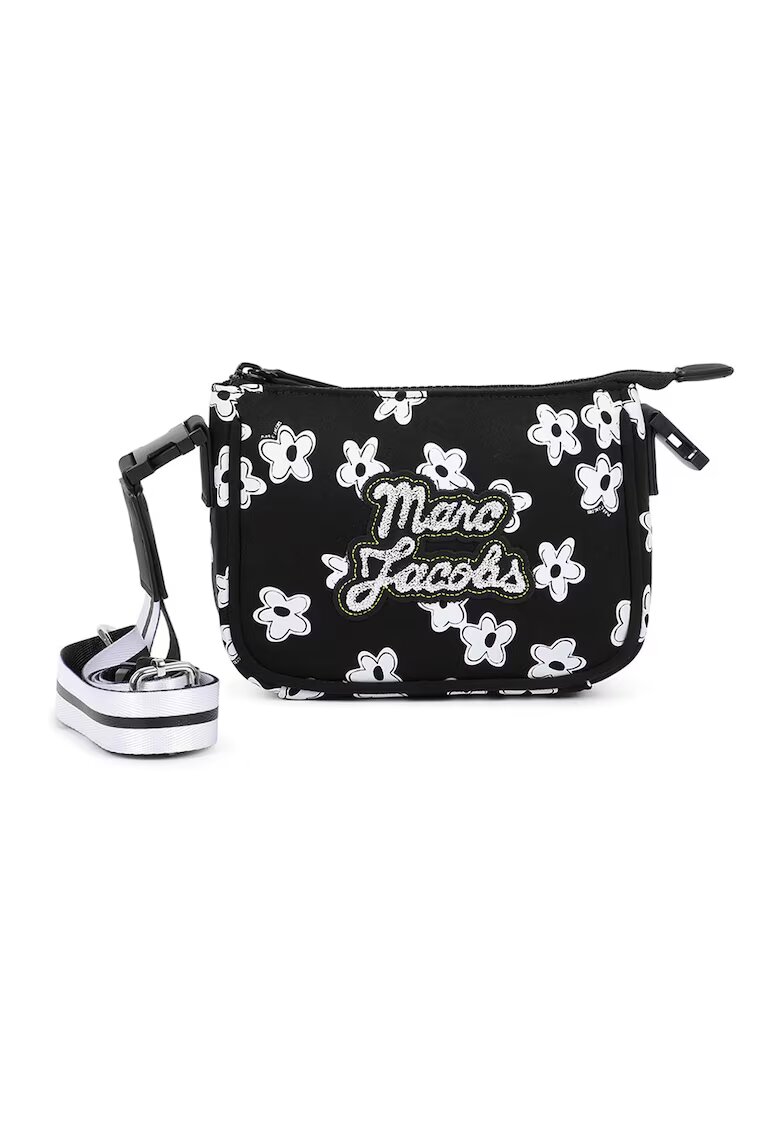 Marc Jacobs Флорална чанта през рамо - Бял/Черен