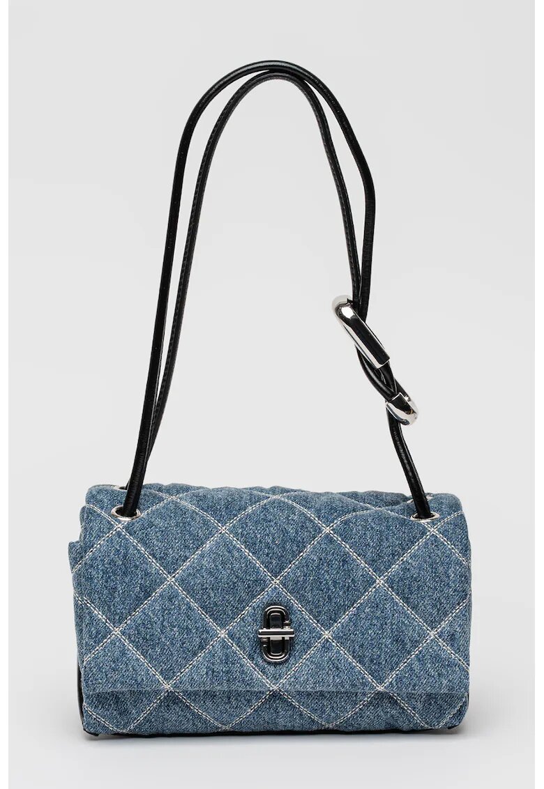 Marc Jacobs Капитонирана чанта за рамо Mini Dual - Черен/Син меланж