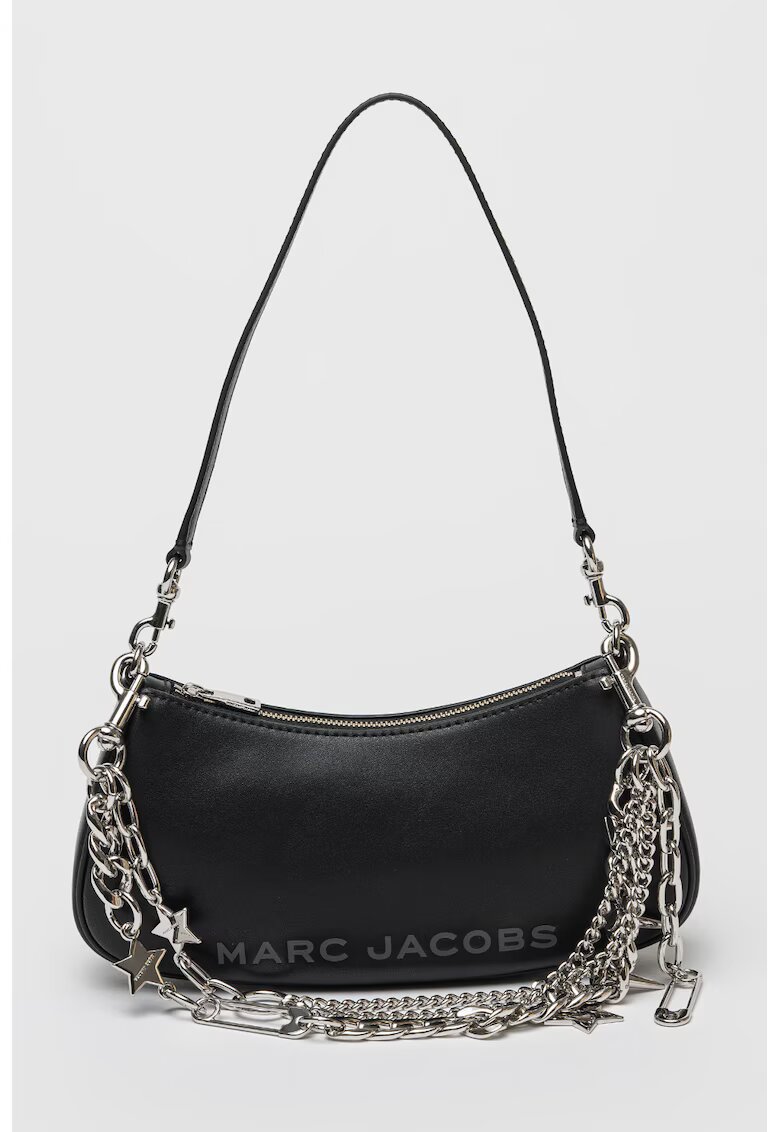 Marc Jacobs Кожена чанта през рамо с отделяща се верижка