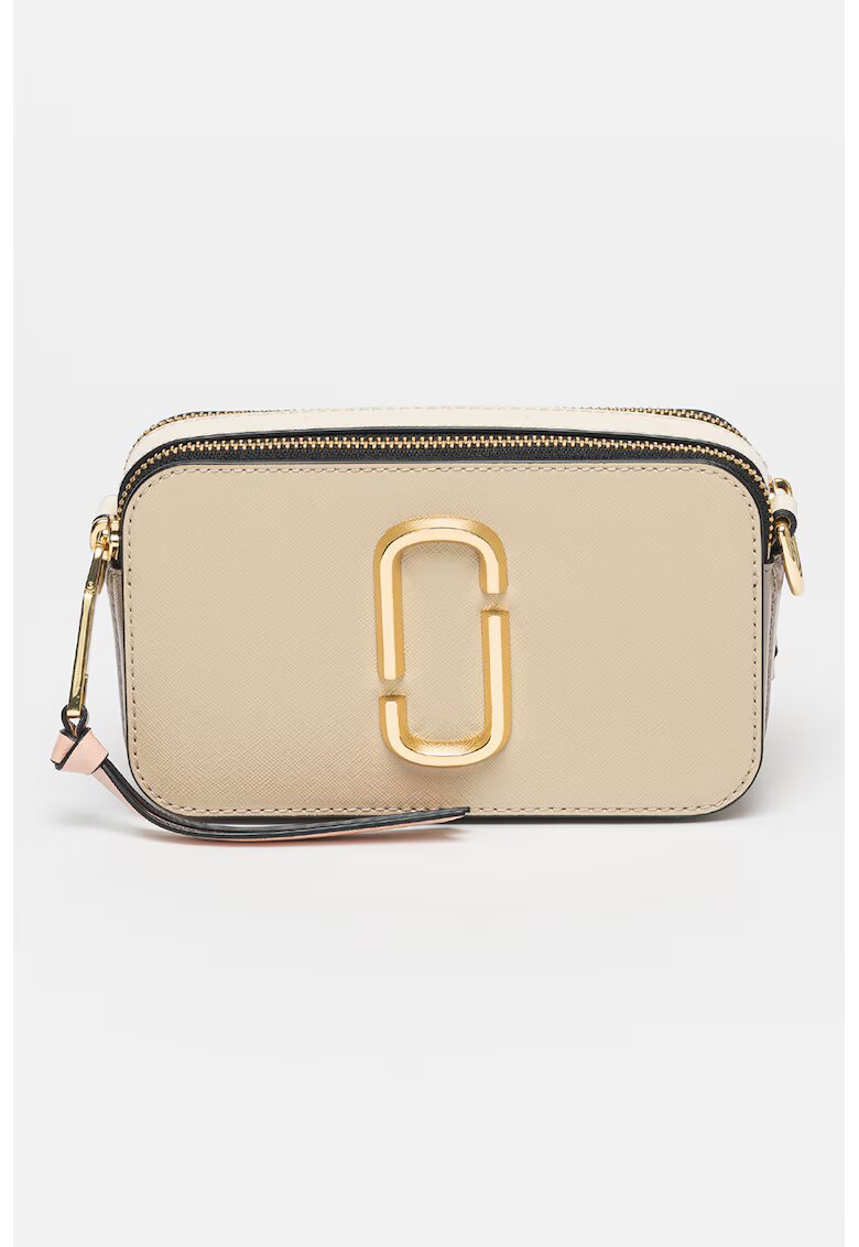 Marc Jacobs Кожена чанта през рамо The Snapshot - Жълт/Розово