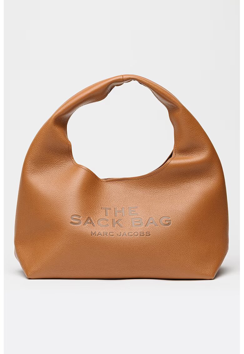 Marc Jacobs Кожена хобо чанта The Sack - Канелено кафяво