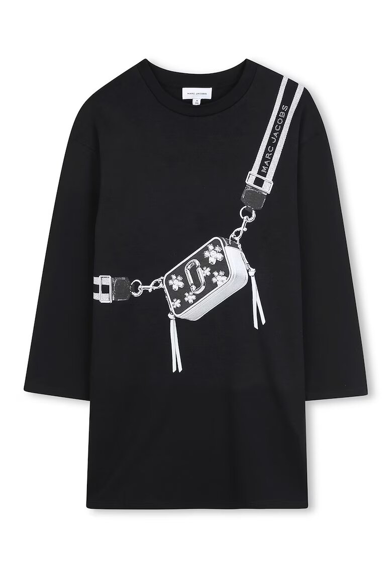 Marc Jacobs Памучна рокля с фигурален принт