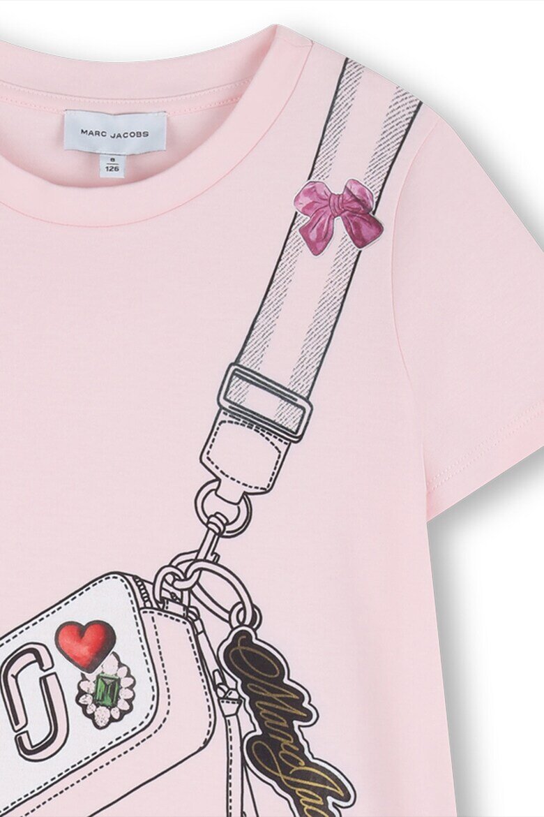 Marc Jacobs Рокля-тениска с графика Пастелнорозов/Бледо розово
