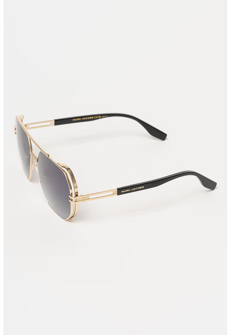 Marc Jacobs Слънчеви очила Aviator с лого - Златист/Черен
