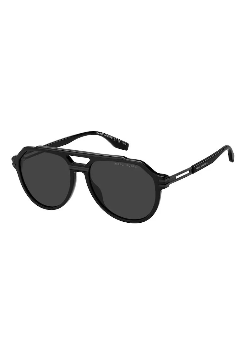 Marc Jacobs Слънчеви очила Aviator с плътен цвят - Черен/Tъмносив