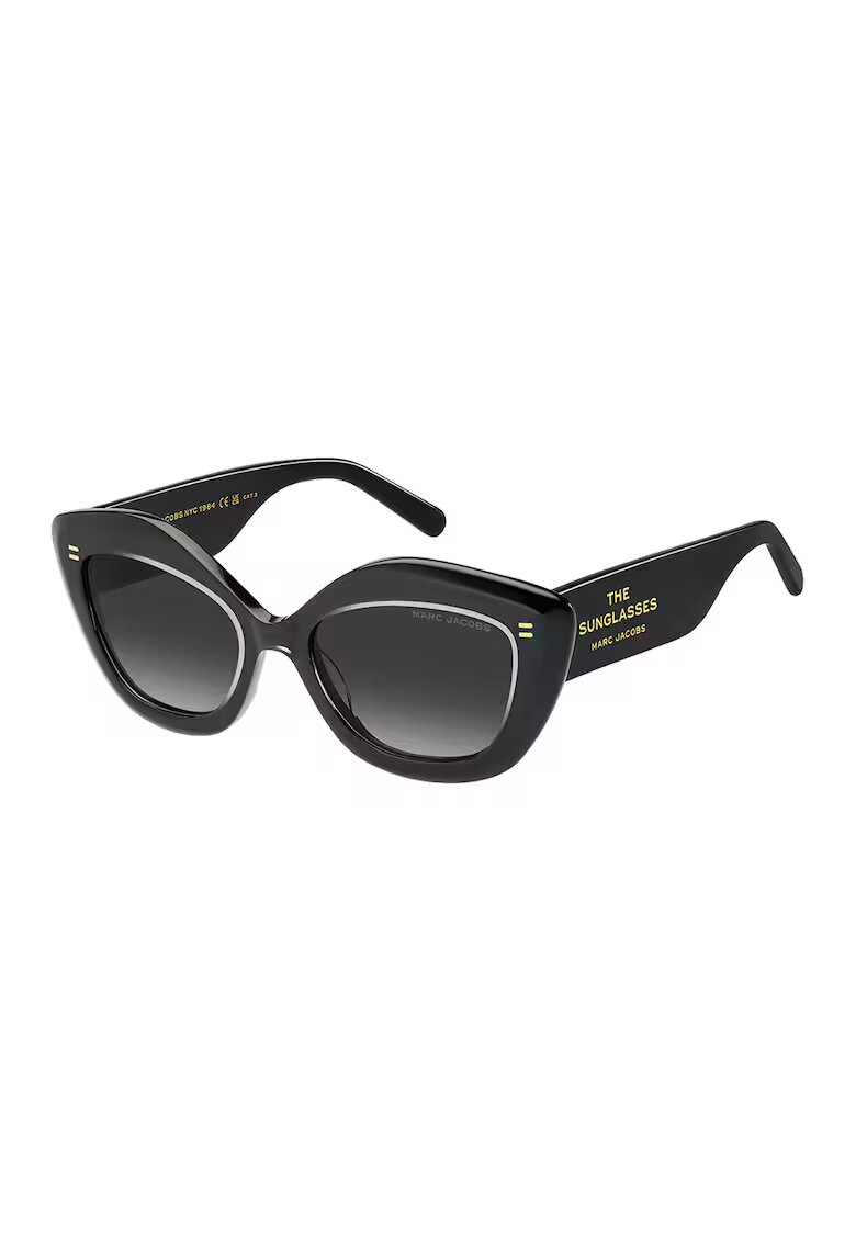 Marc Jacobs Слънчеви очила Cat-Eye с лого - Златист/Черен