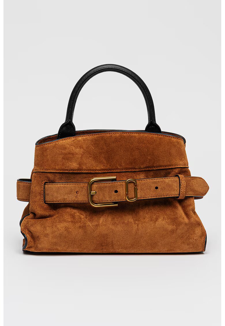 Marc Jacobs Велурена чанта през рамо The Small Satchel