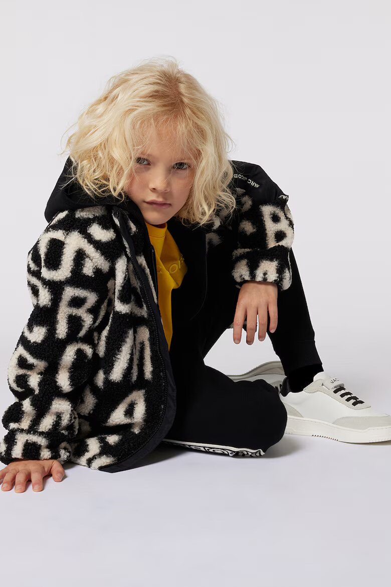 Marc Jacobs Жилетка с лого и цип Слонова кост/Черен
