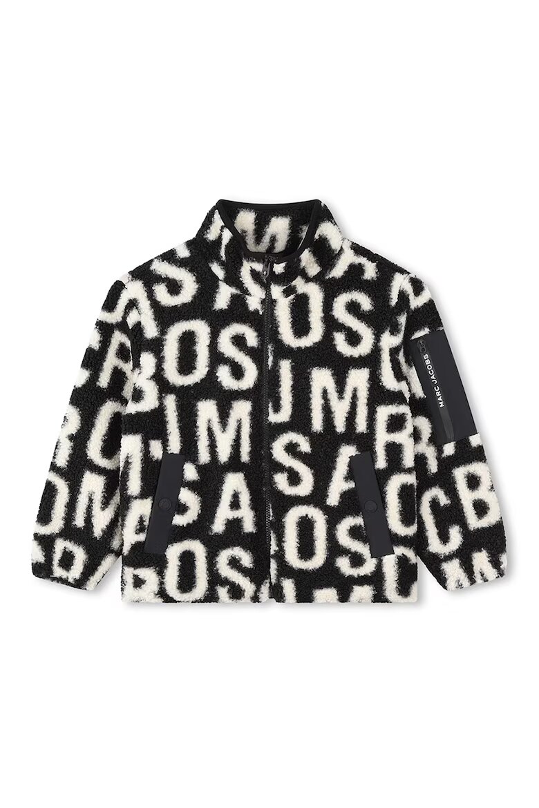 Marc Jacobs Жилетка с лого и цип Слонова кост/Черен