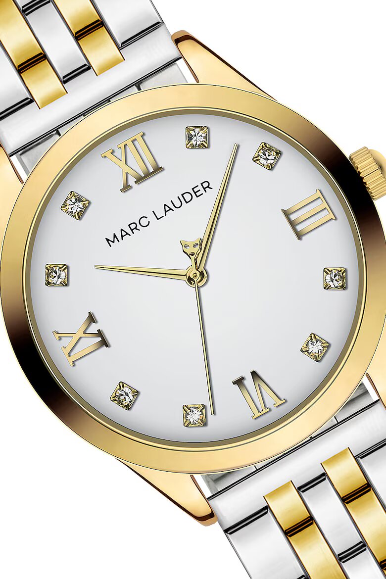 Marc Lauder Двуцветен часовник от неръждаема стомана
