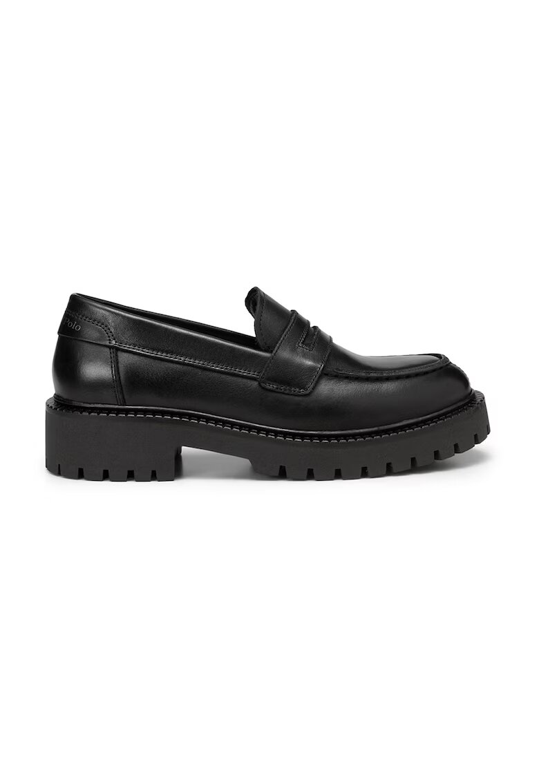 Marc O'Polo Кожени масивни мокасини - Черен