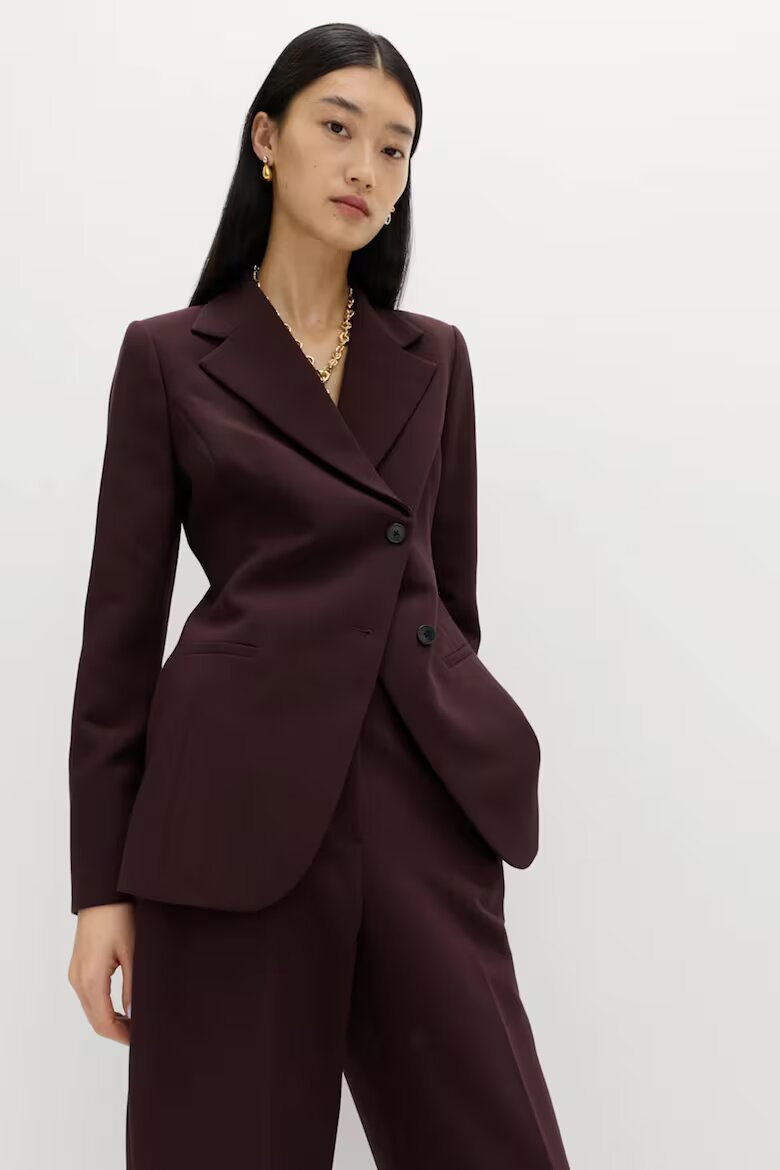 Marks & Spencer Асиметрично сако Бордо