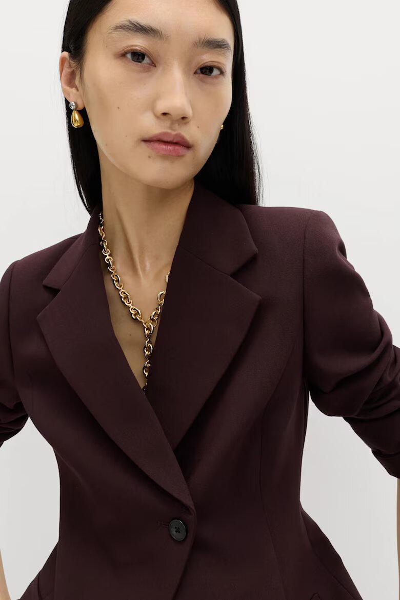 Marks & Spencer Асиметрично сако Бордо