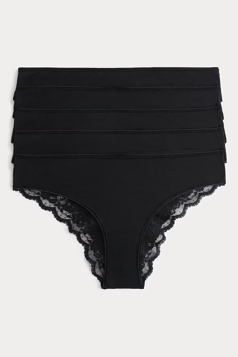 Marks & Spencer Бикини тип бразилиана - 5 чифта Черен