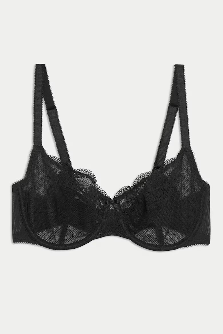 Marks & Spencer Дантелен сутиен с банели Jasmine Черен