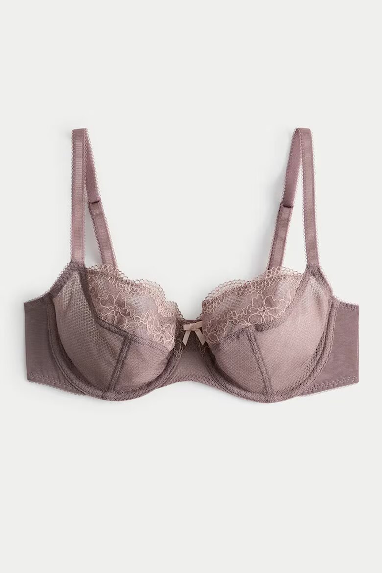 Marks & Spencer Дантелен сутиен с банели Jasmine Прашен люляк